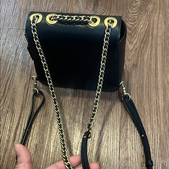 Coach Black Crossbody Bag with Gold Accents - Picture 6 of 15